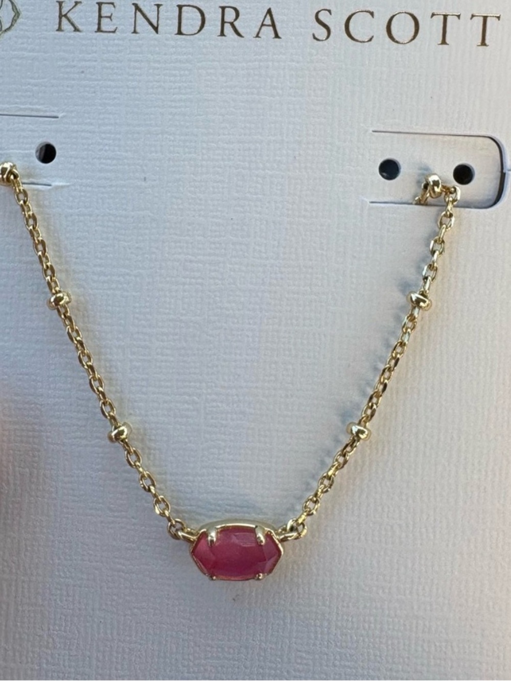 Kendra Scott Pink Satellite Necklace